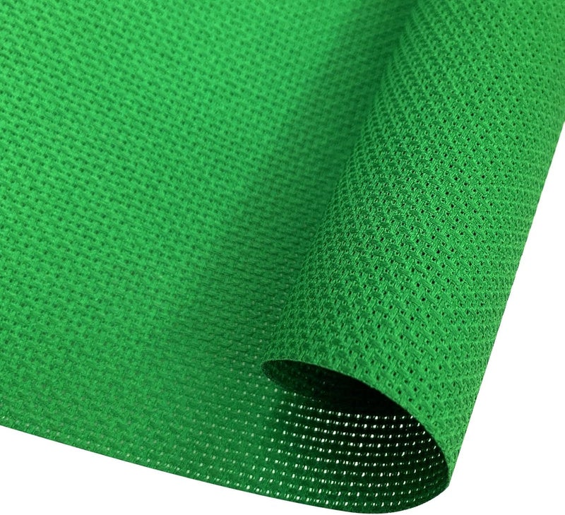 Zhenqing 14CT Aida Cloth - 30x35 Inch Cross Stitch Fabric for Embroidery, Pre-Cut Needlework Material, Acid-Free, Durable Weave(Green) - Image 1